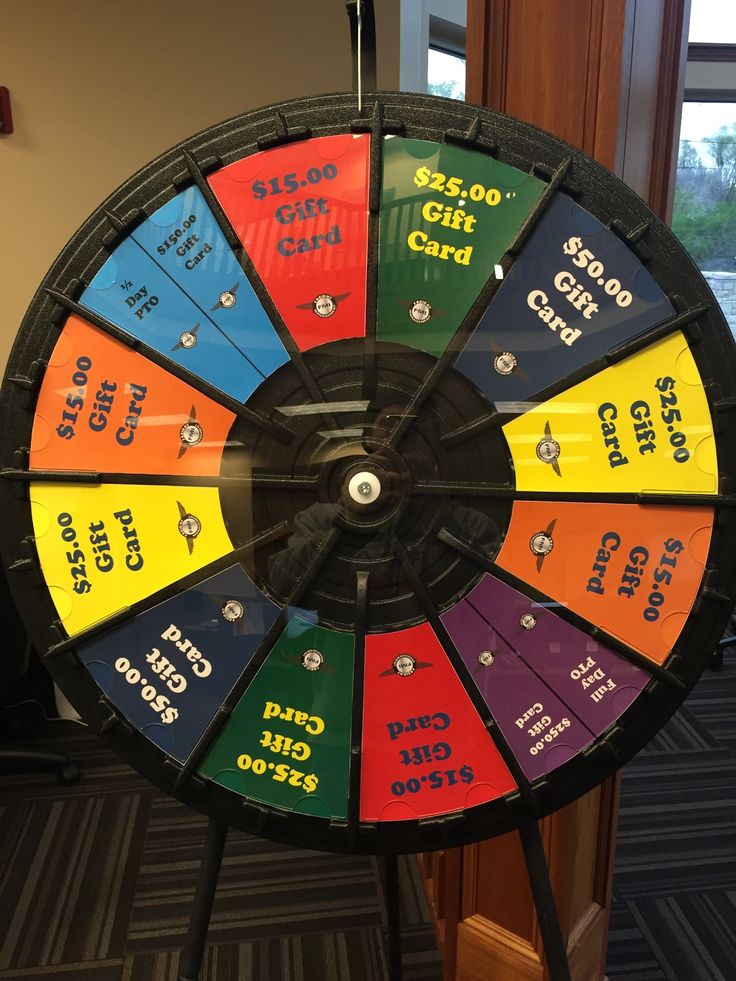 Make your own fortune wheel